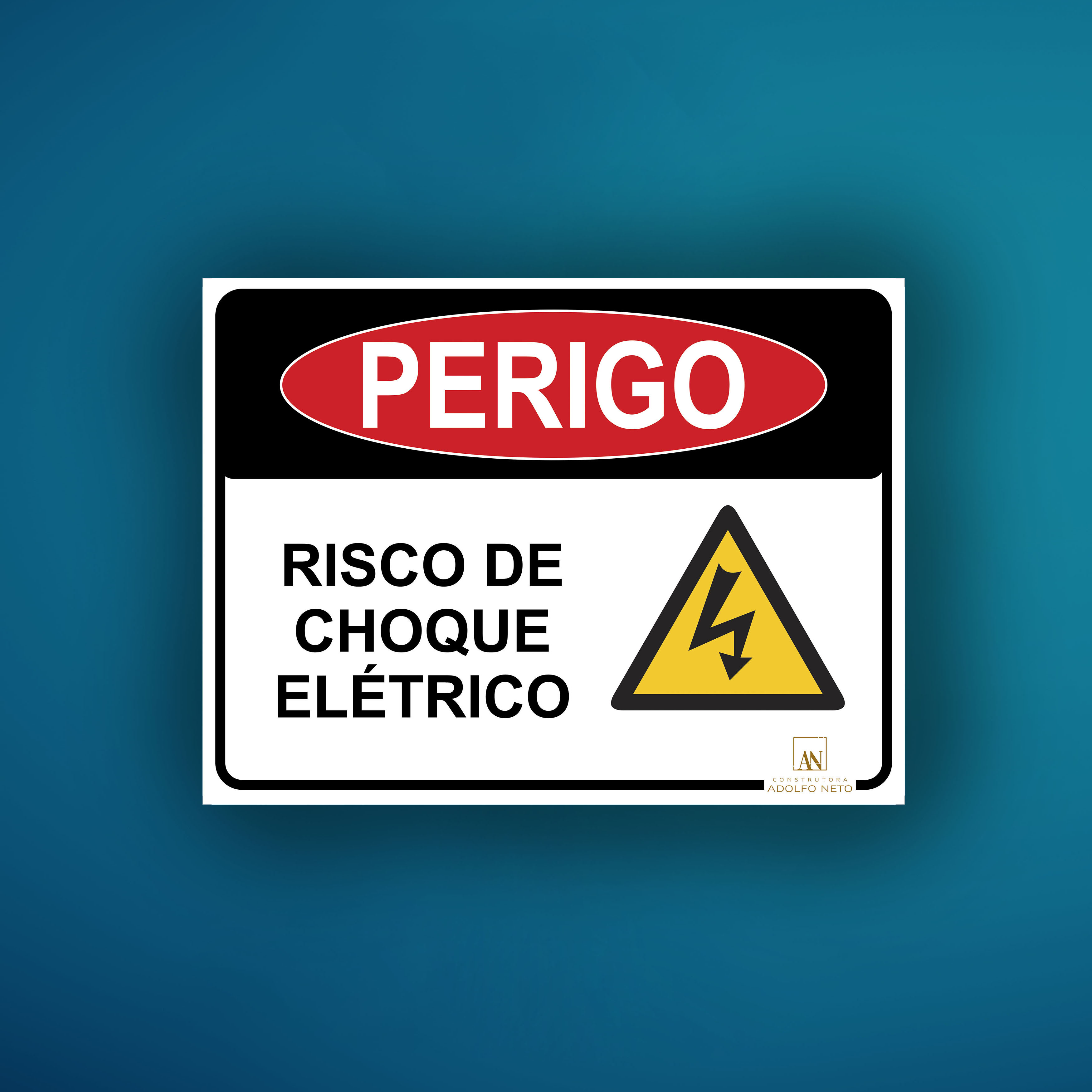 Placa - Perigo de Choque
