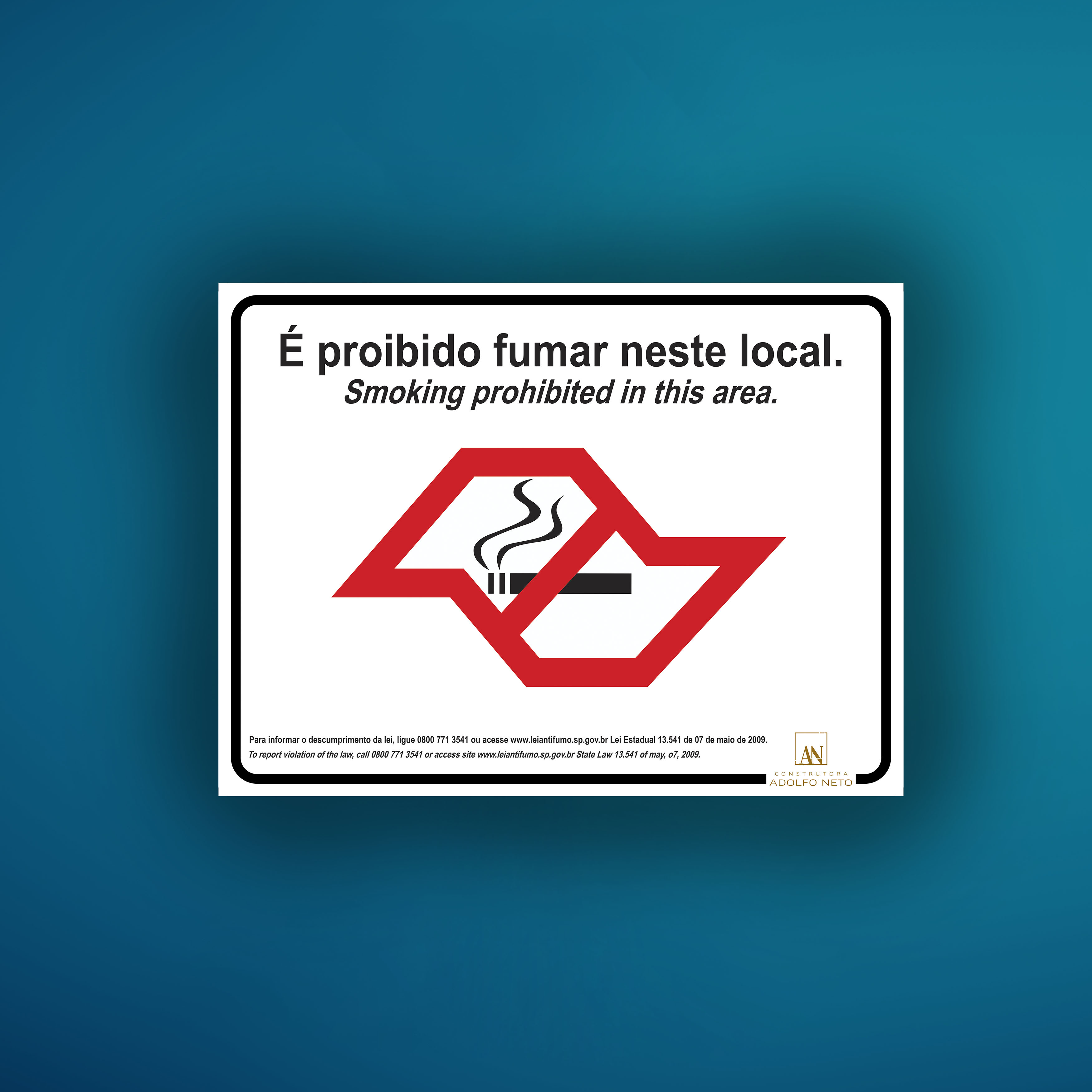 Placa - Proibido Fumar